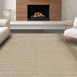 Ultra Soft Area Rug, Non Slip, Stain Resistant, Washable Area Rugs for Living Room, Bedroom, Minimalist Neutral Waffle Weave Style(Beige)