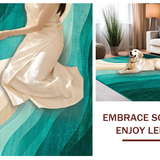 Chic Abstract Linear Composition(Green)