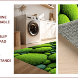 Ultra Soft Area Rug, Non Slip, Stain Resistant, Washable Area Rugs for Living Room, Bedroom, Colorful Spring Moss Playroom Washable Carpet(Green)