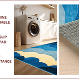 Ultra Soft Area Rug, Non Slip, Stain Resistant, Washable Area Rugs for Living Room, Bedroom, Enchanting Radiant Starry Scene(Blue)