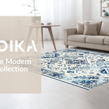 Modern Elegant Watercolor Swirl(Blue)