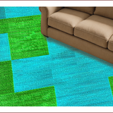 Ultra Soft Area Rug, Non Slip, Stain Resistant, Washable Area Rugs for Living Room, Bedroom, Boho Chic Non-Shedding Living Room Rug(Green)