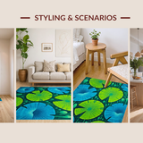 Charming Pond Landscape Visual Appeal(Green)