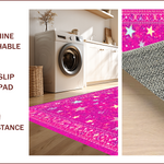 Ultra Soft Area Rug, Non Slip, Stain Resistant, Washable Area Rugs for Living Room, Bedroom, Preppy Pink Cowgirl Entryway Mat(Pink) - ODIKA