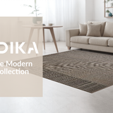 Ultra Soft Area Rug, Non Slip, Stain Resistant, Washable Area Rugs for Living Room, Bedroom, Elegant Scripted Family Welcome(Brown)