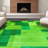 Elegant Shaggy Round Centerpiece(Green)