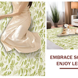 Ultra Soft Area Rug, Non Slip, Stain Resistant, Washable Area Rugs for Living Room, Bedroom, Artistic Organic Leaf Arrangement(Beige)