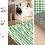 Stylish Plaid Patterned Mat(Beige)