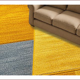 Ultra Soft Area Rug, Non Slip, Stain Resistant, Washable Area Rugs for Living Room, Bedroom, Geometric Contemporary Bedroom Soft Area Carpet(Yellow)