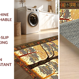 Ultra Soft Area Rug, Non Slip, Stain Resistant, Washable Area Rugs for Living Room, Bedroom, Nature-Inspired Earthy Tones(Gold)