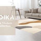 Ultra Soft Area Rug, Non Slip, Stain Resistant, Washable Area Rugs for Living Room, Bedroom, Stylish Warm Treetop Design(Beige)