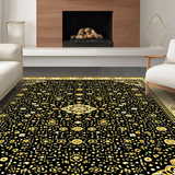 Contemporary Bold Medallion Artistry(Black)