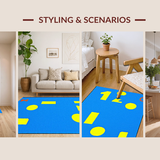 Interactive Multicolored Shape Composition(Blue)