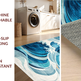 Contemporary Wavy Texture Appeal(Blue)