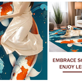 Transitional Contemporary Fish Art(Blue)