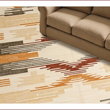 Ultra Soft Area Rug, Non Slip, Stain Resistant, Washable Area Rugs for Living Room, Bedroom, Rustic Earthy Print Aesthetic(Beige)