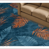 Ultra Soft Area Rug, Non Slip, Stain Resistant, Washable Area Rugs for Living Room, Bedroom, Vintage Coastal Tiled Aesthetic(Blue)