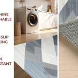 Ultra Soft Area Rug, Non Slip, Stain Resistant, Washable Area Rugs for Living Room, Bedroom, Chic 3D Layered Bubble Motif(Gray)