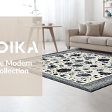 Chic Monochrome Floral Design(Ivory)