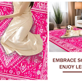 Bold Graphic Statement Door Mat(Pink)