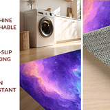 Ultra Soft Area Rug, Non Slip, Stain Resistant, Washable Area Rugs for Living Room, Bedroom, Celestial Harmony Artful Display(Purple)