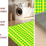 Ultra Soft Area Rug, Non Slip, Stain Resistant, Washable Area Rugs for Living Room, Bedroom, Bright Outdoor Garden Look(Yellow)