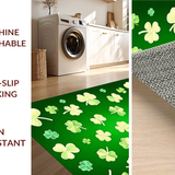 Charming Rustic Shamrock Motif(Green)