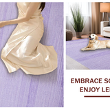 Ultra Soft Area Rug, Non Slip, Stain Resistant, Washable Area Rugs for Living Room, Bedroom, Calming Subtle Shag Design(Purple)