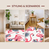 Ultra Soft Area Rug, Non Slip, Stain Resistant, Washable Area Rugs for Living Room, Bedroom, Luxurious Elegant Nautical Theme(Pink)