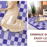 Ultra Soft Area Rug, Non Slip, Stain Resistant, Washable Area Rugs for Living Room, Bedroom, Contemporary Purple Geometric Fantasy(Purple)
