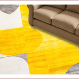 Ultra Soft Area Rug, Non Slip, Stain Resistant, Washable Area Rugs for Living Room, Bedroom, Vibrant Geometric Artistry Expression(Yellow)