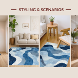 Chic Wave Texture Aesthetic(Blue)