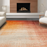 Ultra Soft Area Rug, Non Slip, Stain Resistant, Washable Area Rugs for Living Room, Bedroom, Ombre Gradient Rug with Rustic Vintage Look and Delicate Linear Texture(Brown)