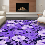 Ultra Soft Area Rug, Non Slip, Stain Resistant, Washable Area Rugs for Living Room, Bedroom, Lush Fluffy Lavender Shag Style(Purple)