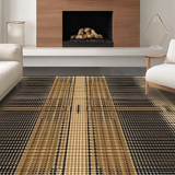 Ultra Soft Area Rug, Non Slip, Stain Resistant, Washable Area Rugs for Living Room, Bedroom, Vibrant Rural Inspired Look(Beige)