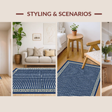 Vibrant Geometric Chevron Style(Blue)