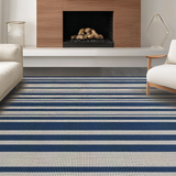Ultra Soft Area Rug, Non Slip, Stain Resistant, Washable Area Rugs for Living Room, Bedroom, Rustic Beach-Themed Decorative Piece(Blue)