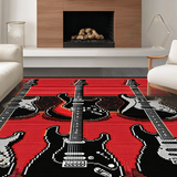 Bold Black and Red Contrast(Red)