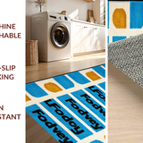 Chic Monochrome Quirky Text Design(Blue)