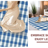 Elegant Farmhouse Geometric Motif(Blue)