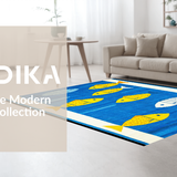 Fun and Colorful Marine Creature Print(Blue)