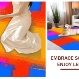 Ultra Soft Area Rug, Non Slip, Stain Resistant, Washable Area Rugs for Living Room, Bedroom, Elegant Soft Gradient Fusion(Orange)