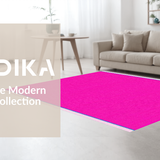 Ultra Soft Area Rug, Non Slip, Stain Resistant, Washable Area Rugs for Living Room, Bedroom, Vibrant Abstract Playful Atmosphere(Pink)