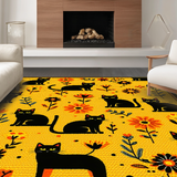 Contemporary Cat Flower Arrangement(Yellow)