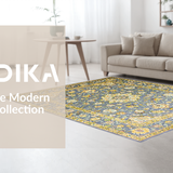 Chic Modern Geometric Floral Fusion(Gray)