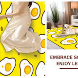 Ultra Soft Area Rug, Non Slip, Stain Resistant, Washable Area Rugs for Living Room, Bedroom, Bright Cheerful Pastel Aesthetic(Yellow)