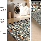 Ultra Soft Area Rug, Non Slip, Stain Resistant, Washable Area Rugs for Living Room, Bedroom, Unique Soft-Cornered Geometric Layout(White)