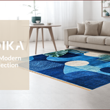 Ultra Soft Area Rug, Non Slip, Stain Resistant, Washable Area Rugs for Living Room, Bedroom, Tropical Turtle Geometric Patio Runner Rug(Blue)