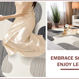 Ultra Soft Area Rug, Non Slip, Stain Resistant, Washable Area Rugs for Living Room, Bedroom, Abstract Modern Washable(Gray)