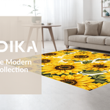 Rustic Whimsical Sunflower Motif(Yellow)